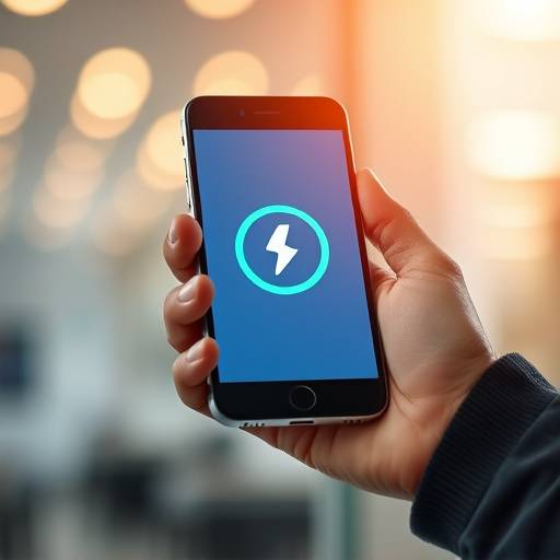 Hands holding a smartphone during an STC recharge process, showcasing a streamlined and quick experience.